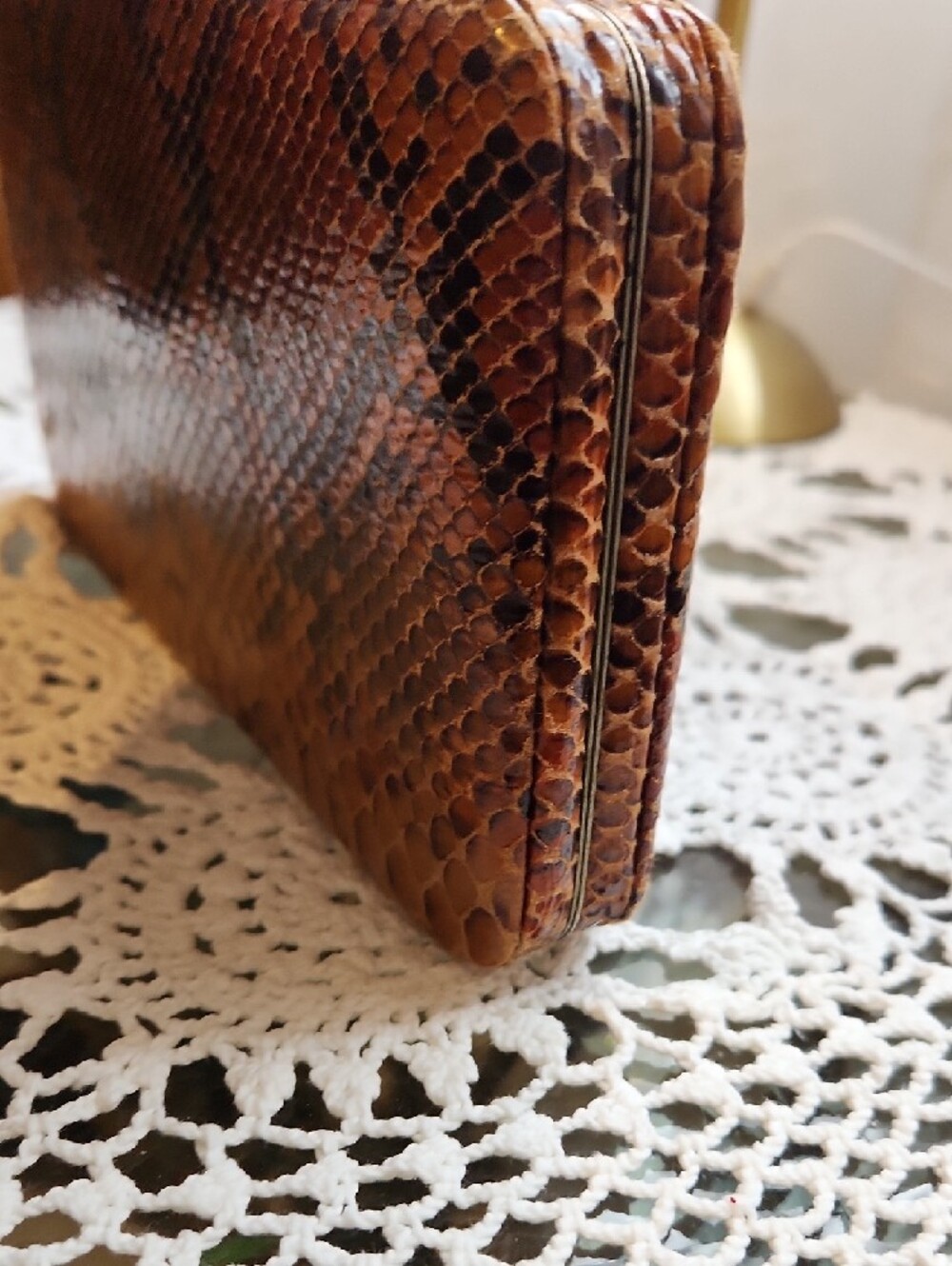 Large Snakeskin Pattern Wallet - Picture 5 of 6